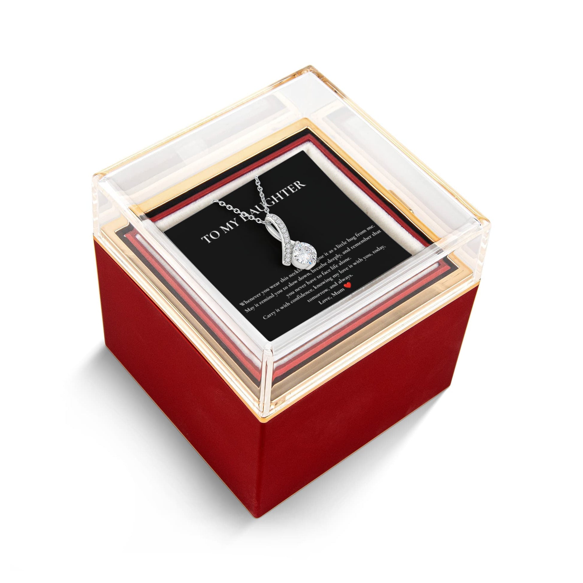 To My Daughter | Alluring Beauty Necklace Gift Box - BH Comfy Cozy