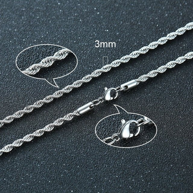 Twisted Rope Figaro Necklaces - BH Comfy Cozy