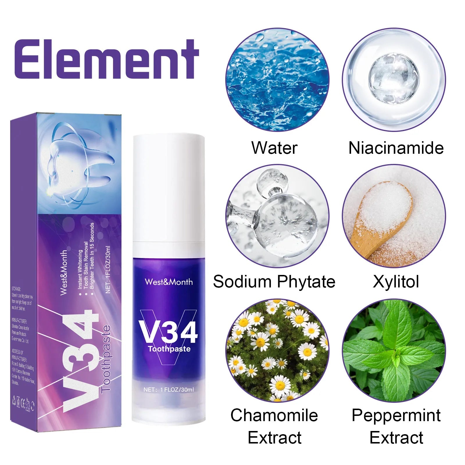 V34 Tooth Cleaning Mousse - BH Comfy Cozy