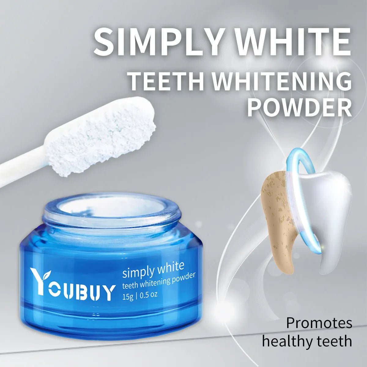 YOUBUY Teeth Whitening Brightening Powder - BH Comfy Cozy